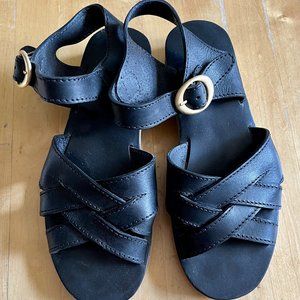 A.P.C Ada Sandals, Black, Size 37, pre-owned